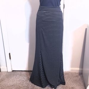 The Limited Blue Stripe Maxi Skirt